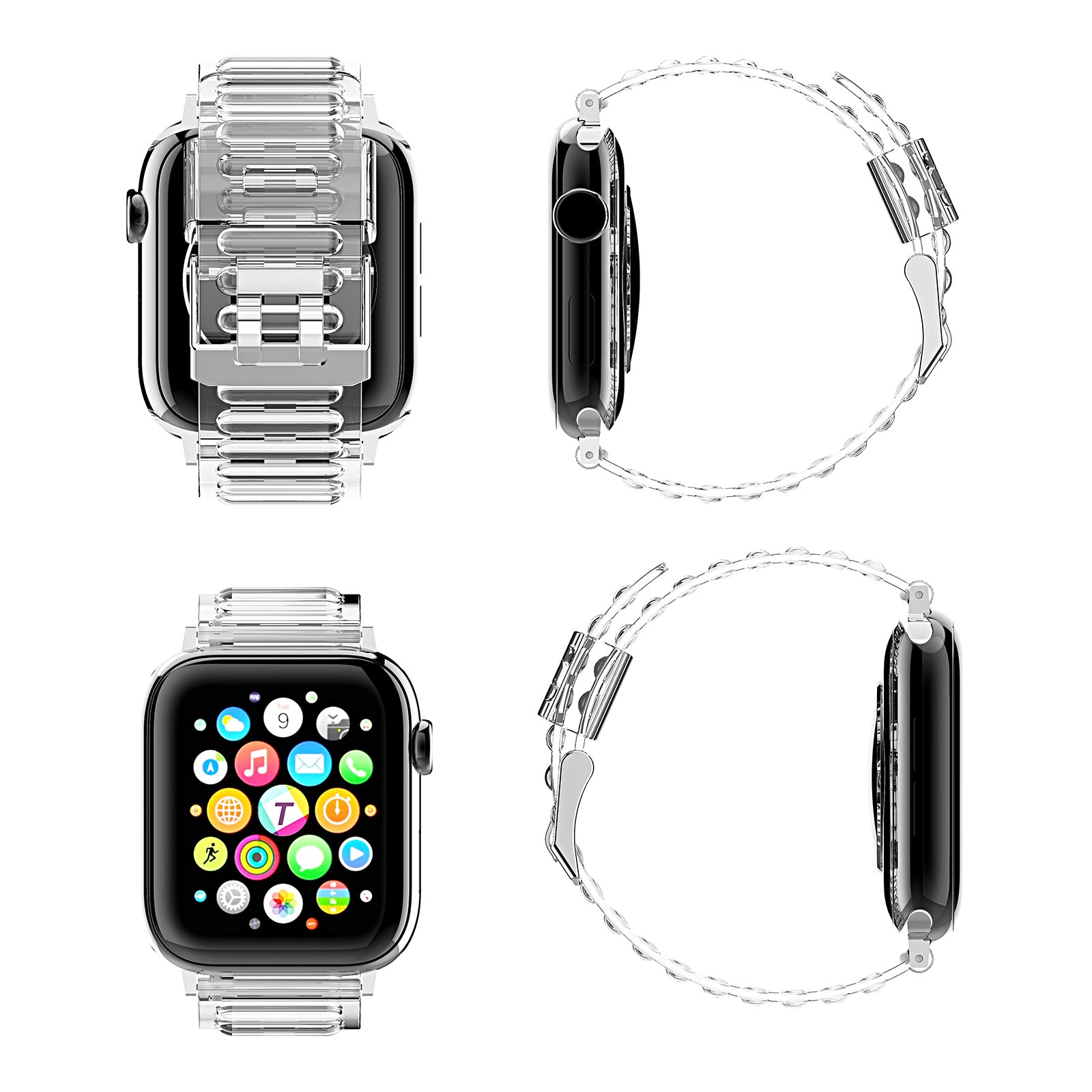 Soft TPU Smart Watch Replacement Strap for Apple Watch Ultra 49mm Ultra 2 49mm Series 9 45mm SE (2023) 44mm Series 7 8 45mm Series 6 5 4 SE SE (2022) 44m Series Series 3 2 1 42mm Soft TPU Smart Watch Replacement Strap for Apple Watch Ultra 49mm Ultra 2 49mm Series 9 45mm SE (2023) 44mm Series 7 8 45mm Series 6 5 4 SE SE (2022) 44m Series Series 3 2 1 42mm